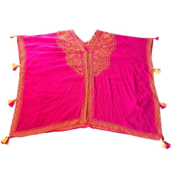 Soft Surroundings Tops - Soft Surroundings Catalpa Topper  embroidered  beaded  tunic  kimono  S/M